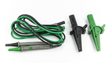 KIT0075: JUEGO DE PUNTAS Y COCODRILOS COLOR NEGRO-VERDE