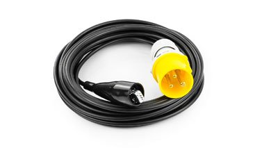 CABLE DE MEDIDA NEGRO, 3M, CON TOMAS INDUSTRIALES, 2 UN.