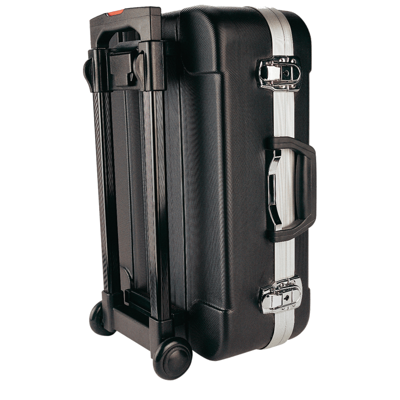 Maleta de ABS color negro con Trolley