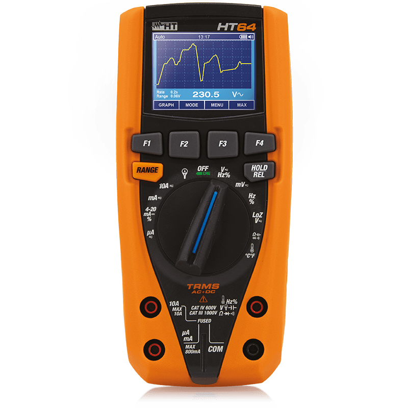 main-img Multímetro profesional TRMS / CAT IV con función data logger